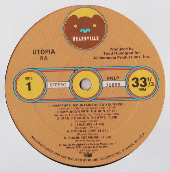 Release: Ra-Vinyl-US-1987-RNLP 70869, RNLP 70869-4821992
