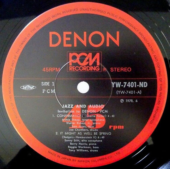 Jazz And Audio Invitation To Denon / PCM