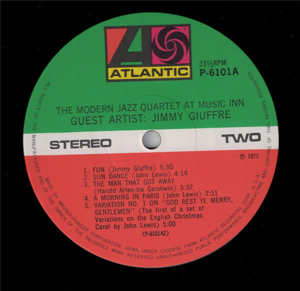 The Modern Jazz Quartet At Music Inn