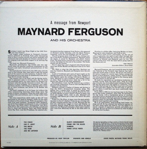 Release: A Message From Newport-Vinyl-Japan-1977-YW-7815-RO-3152613