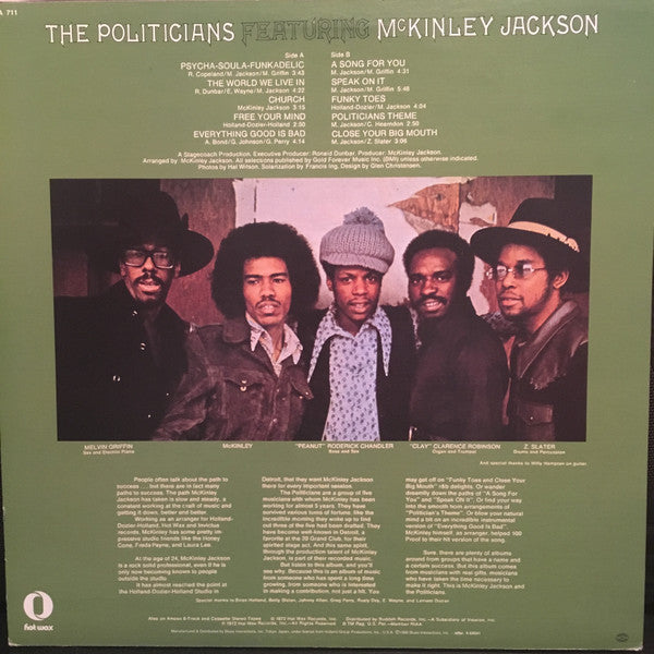 Master Release: The Politicians Featuring McKinley Jackson by The Politicians