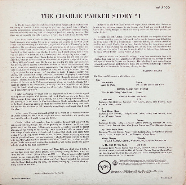 Master Release: The Charlie Parker Story #1 by Charlie Parker