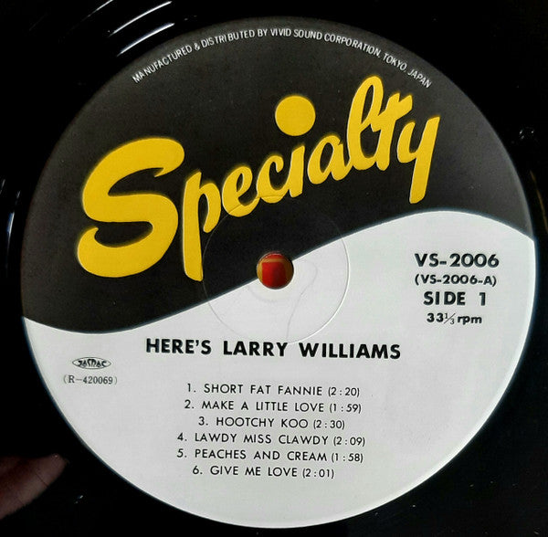 Here's Larry Williams