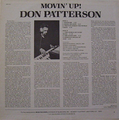 Master Release: Movin' Up! by Don Patterson
