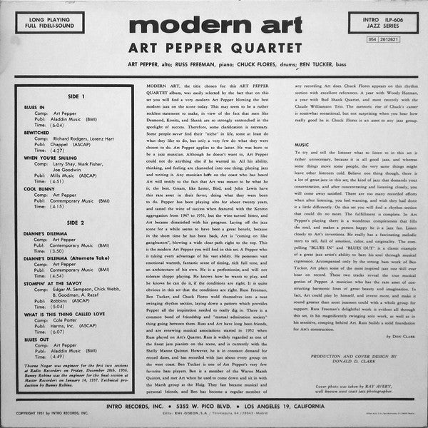 Release: Modern Art-Vinyl-Spain-1986-ILP-606-6907506