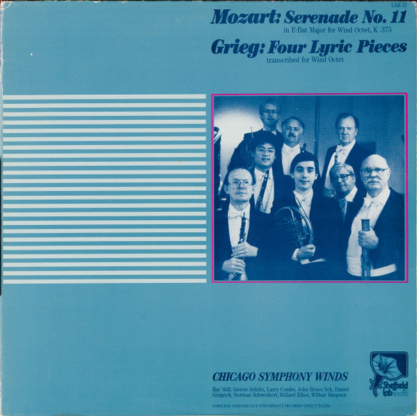 Release: Serenade No. 11 / Four Lyric Pieces-Vinyl-US-1983-LAB 22-3197934