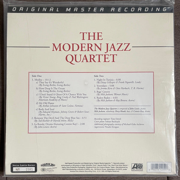 Release: The Modern Jazz Quartet-Vinyl-US-1994-MFSL 1-205, MFSL 1-205-1897255