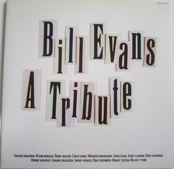 Release: Bill Evans ~ A Tribute-Vinyl-Japan-1983-SMJ-9548~9-8284553
