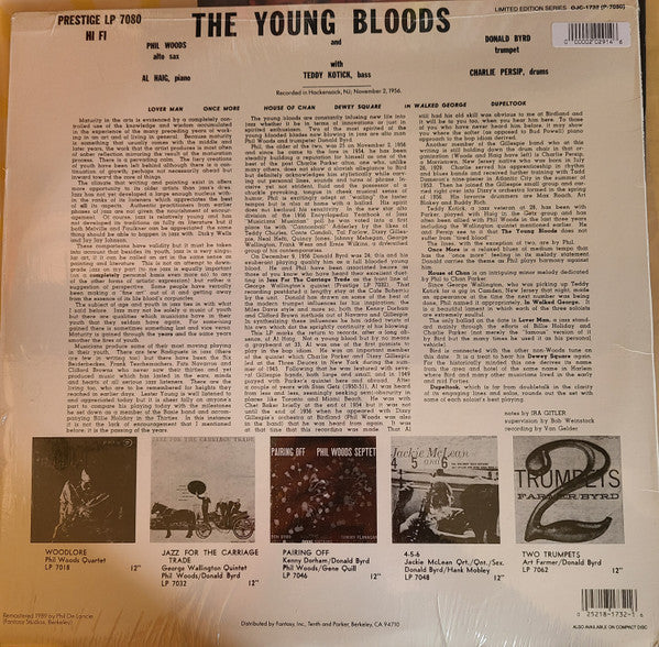 Release: The Young Bloods-Vinyl-US-1989-OJC-1732, P-7080-6630774