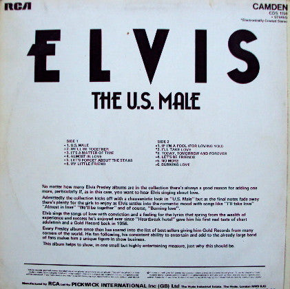 Release: The U.S. Male-Vinyl-UK-1975-CDS 1150-2048556