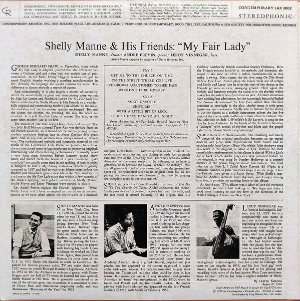 Modern Jazz Performances Of Songs From My Fair Lady
