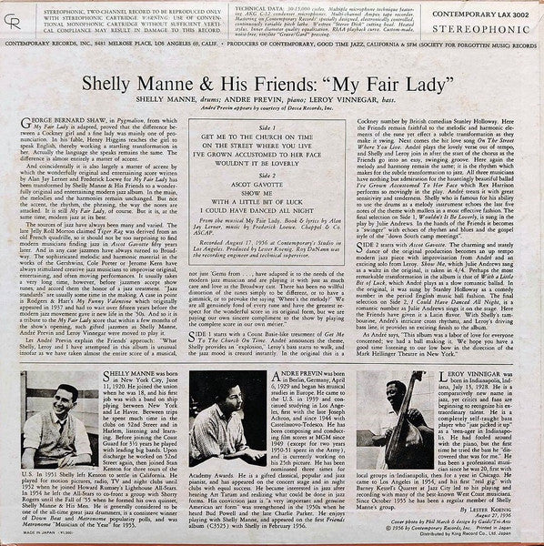 Modern Jazz Performances Of Songs From My Fair Lady