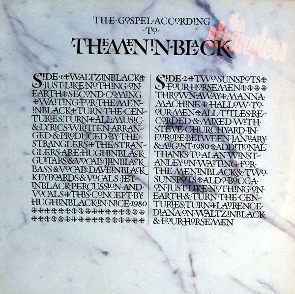 Master Release: The Gospel According To The Meninblack by The Stranglers