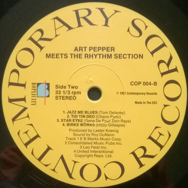 Art Pepper Meets The Rhythm Section