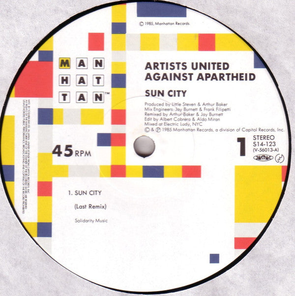 Release: Sun City-Vinyl-Japan-1985-S14-123-7036006