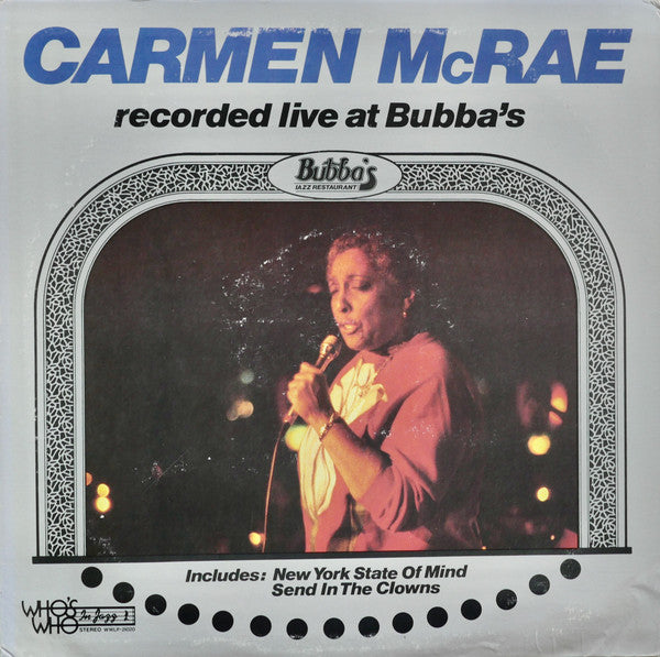 Release: Recorded Live At Bubba's-Vinyl-US-1981-WWLP 21020-5208785