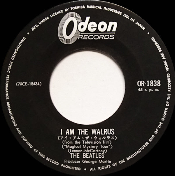ハロー・グッドバイ= Hello Goodbye / アイ・アム・ザ・ウォルラス = I Am The Walrus