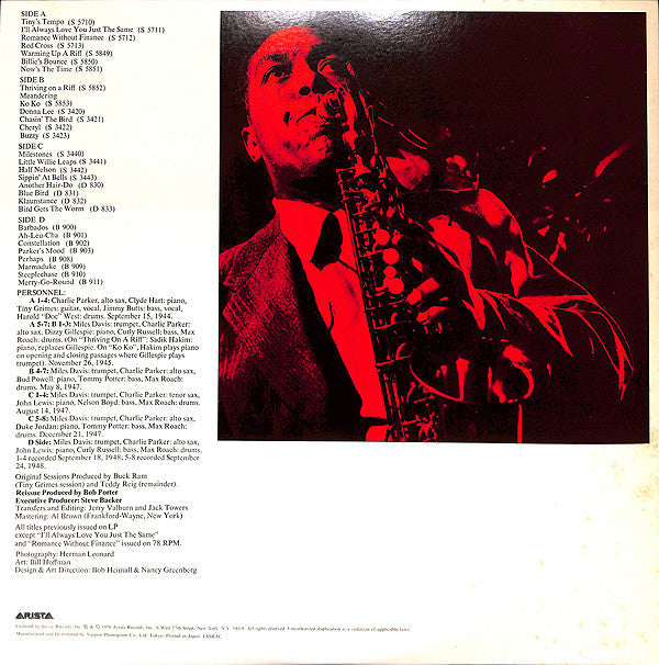 Master Release: Bird / The Savoy Recordings (Master Takes) by Charlie Parker