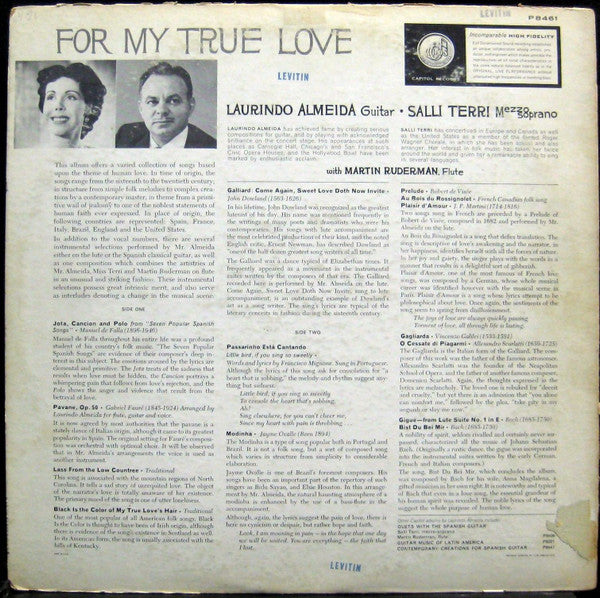 Master Release: For My True Love by Laurindo Almeida