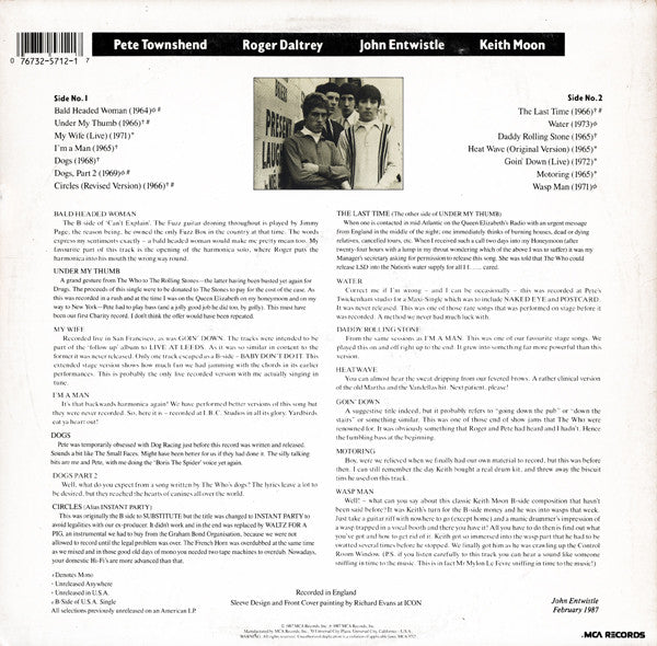 Master Release: Two's Missing by The Who