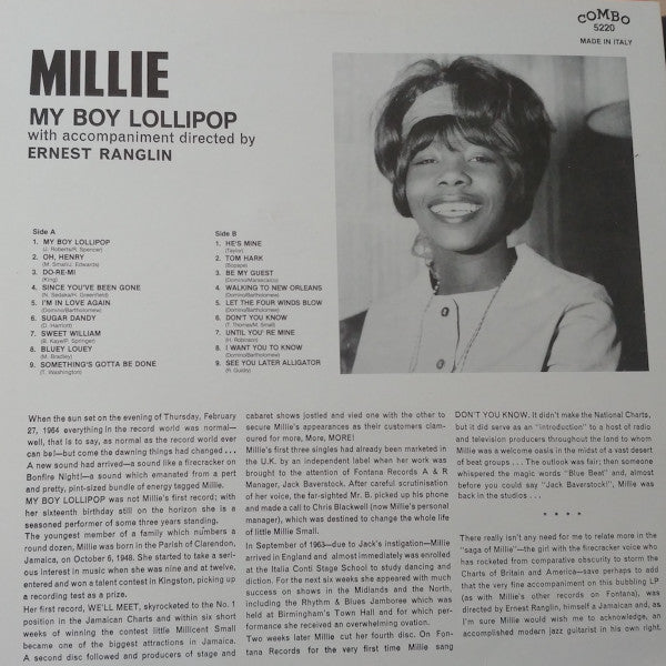 Master Release: My Boy Lollipop by Millie Small