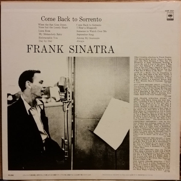 Release: Come Back To Sorrento-Vinyl-Japan-1983-22AP 2521-8119044