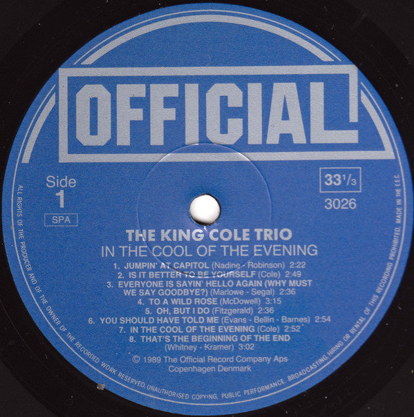 In The Cool Of The Evening