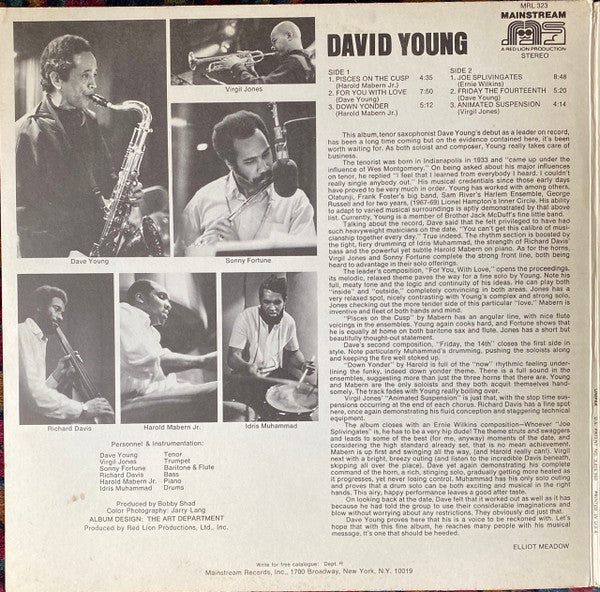 Release: David Young-Vinyl-US-1971-MRL 323-1775535
