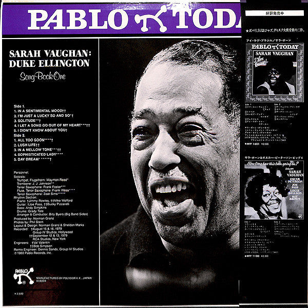 Release: Duke Ellington Song Book One-Vinyl-Japan-1980-MTF 1610-7162905
