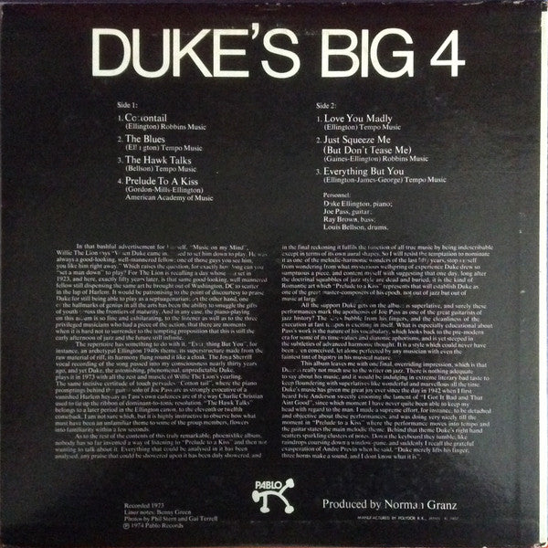 Release: Duke's Big 4-Vinyl-Japan-1974-MW 2090-5973375