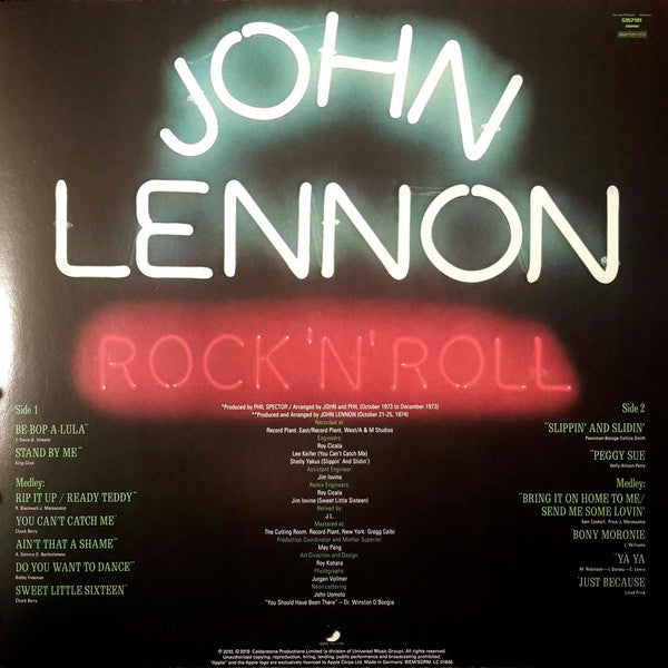 Release: Rock 'N' Roll-Vinyl-Worldwide-2015-0600753571019, 5357101-7480772