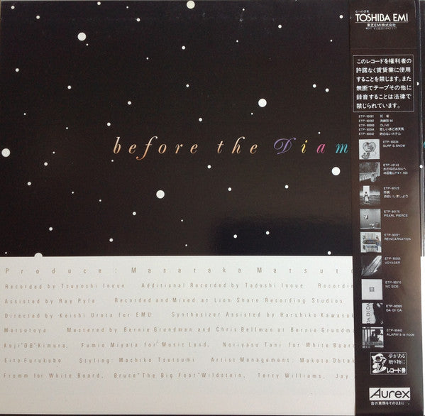Before The Diamond Dust Fades...... = ダイアモンドダストが消えぬまに