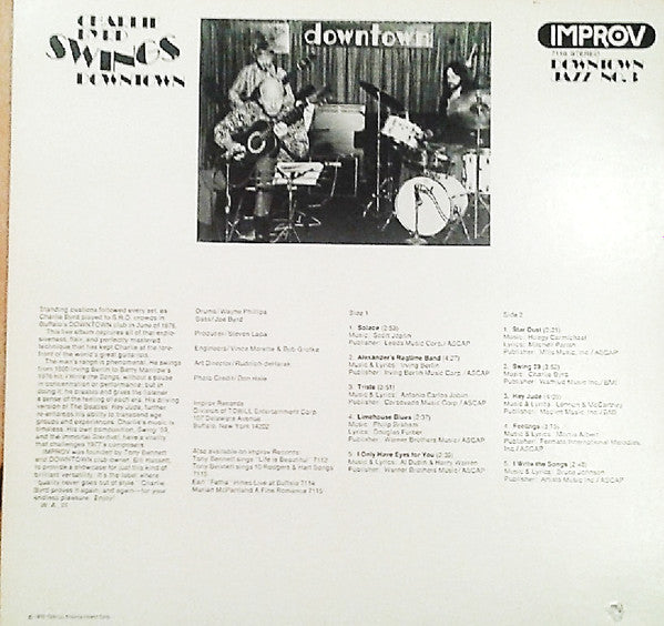 Master Release: Swings Downtown by Charlie Byrd