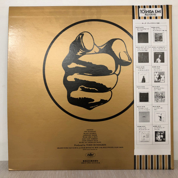 Release: We're An American Band-Vinyl-Japan-1979-ECS-40140-5675431