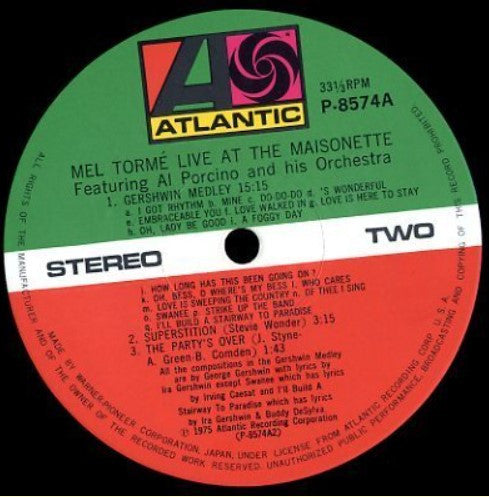 Live At The Maisonette