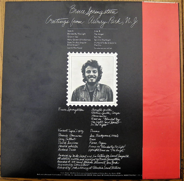 Release: Greetings From Asbury Park, N.J.-Vinyl-Japan-1974-SOPL-248-9674095