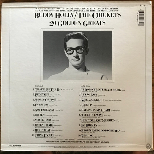 Master Release: 20 Golden Greats by Buddy Holly