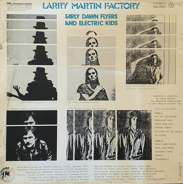 Master Release: Early Dawn Flyers And Electric Kids by Larry Martin Factory