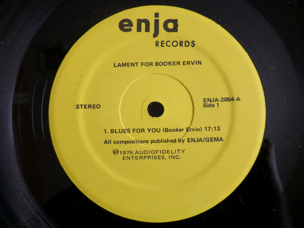 Release: Lament For Booker Ervin-Vinyl-US-1975-enja2054-9294928