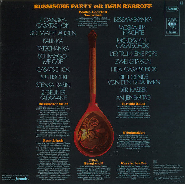 Master Release: Russische Party Mit Iwan Rebroff by Ivan Rebroff