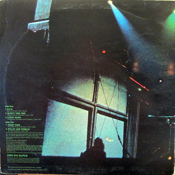 Release: Live Cream-Vinyl-UK-1970-2383 016-2567191