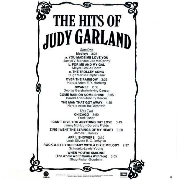 Master Release: The Hits Of Judy Garland by Judy Garland