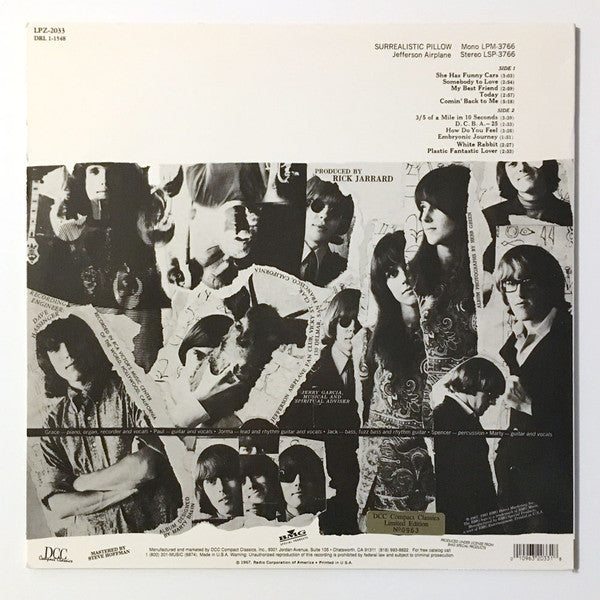 Release: Surrealistic Pillow-Vinyl-US-1997-LSP-3776, DRL 1-1548, LPZ-2033-4794724