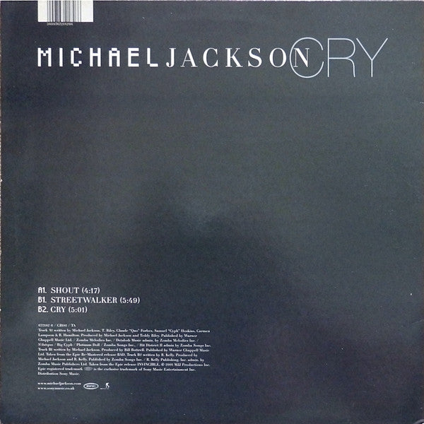 Master Release: Cry by Michael Jackson