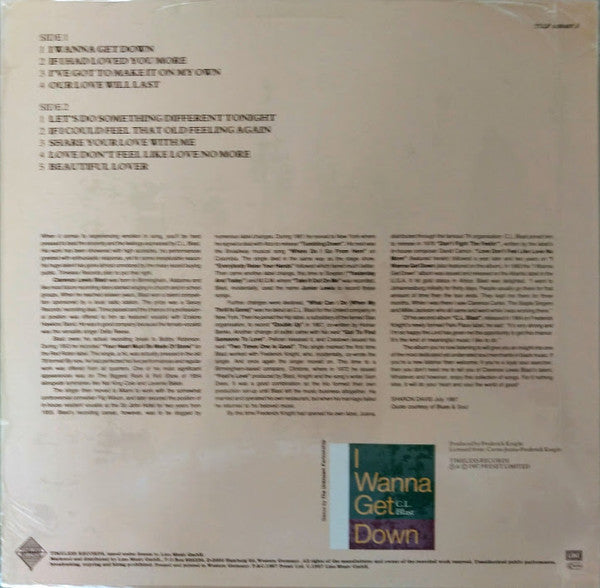 Release: I Wanna Get Down-Vinyl-Germany-1987-TLLP 4.00407 J, TLLP 4.00407-1311793