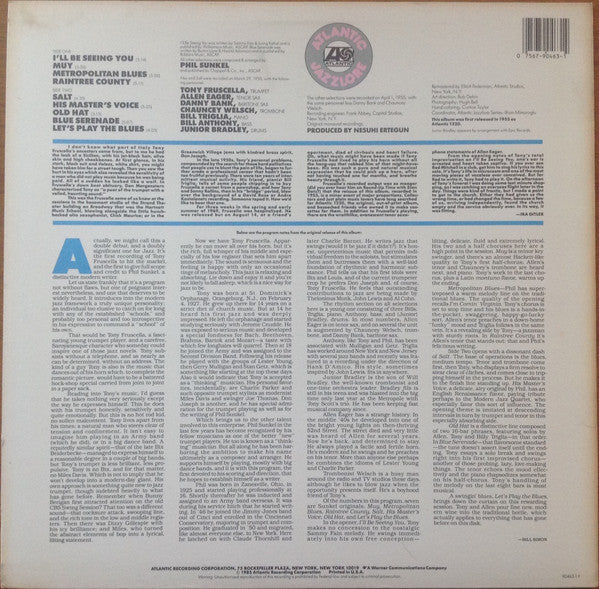 Release: Tony Fruscella-Vinyl-US-1985-90463-1-Y-4610502