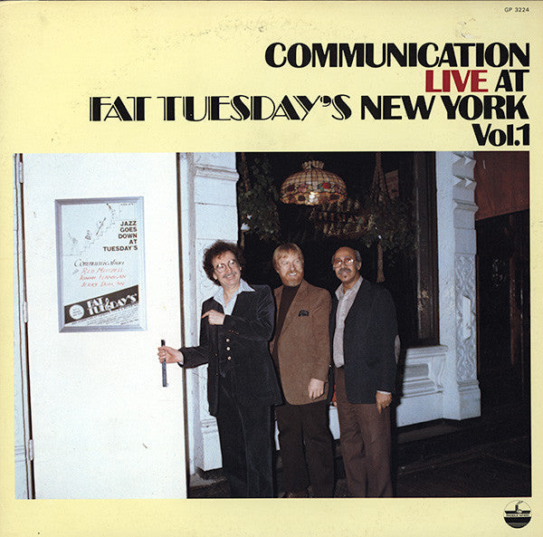 Release: Live At Fat Tuesday's New York Vol.1-Vinyl-Japan-1980-GP 3224-6288059