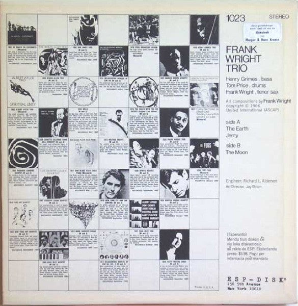 Master Release: Frank Wright Trio by Frank Wright Trio