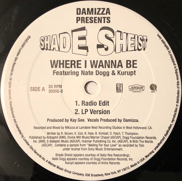 Release: Where I Wanna Be-Vinyl-US-2000-35055-0, 35055-0, 35055-0-2148107