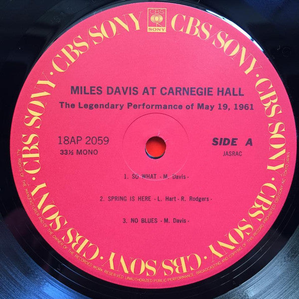 Miles Davis At Carnegie Hall